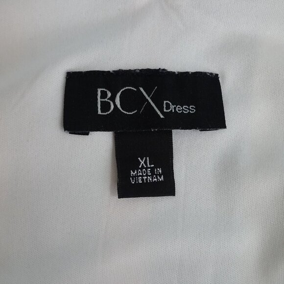 BCX Multicolor Striped Sleeveless Button Accent Dress Women Size XL V-neck - Picture 5 of 10